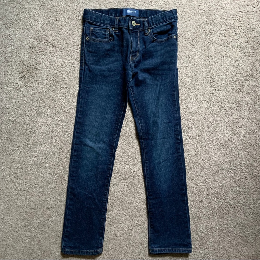 Boys Old Navy denim jeans dark slim size 8
